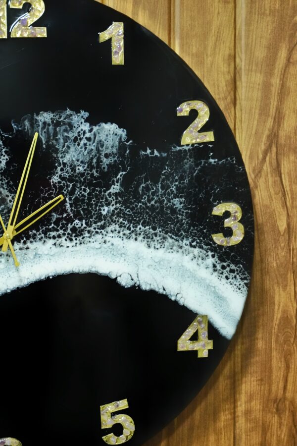 Midnight Wave Resin Wall Clock - Image 6